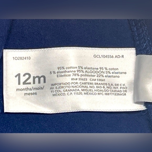 CARTER'S - Girls Baby 2-Piece Long Sleeve Top & Legging Outfit - 9-12 mo - Picture 8 of 8